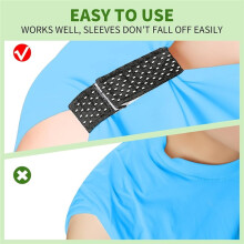 8 Count Softball Sleeve Holders Breathable Mesh Material, Adjustable Straps for Sports Bands, Baseball, Soccer, Shirts