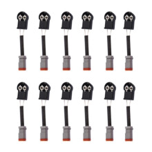 12 Pcs 455-73803682 3071626 for Cumminss ISM11 QSM11 Engine M11 Common Rail Injector Plug Cable Connector