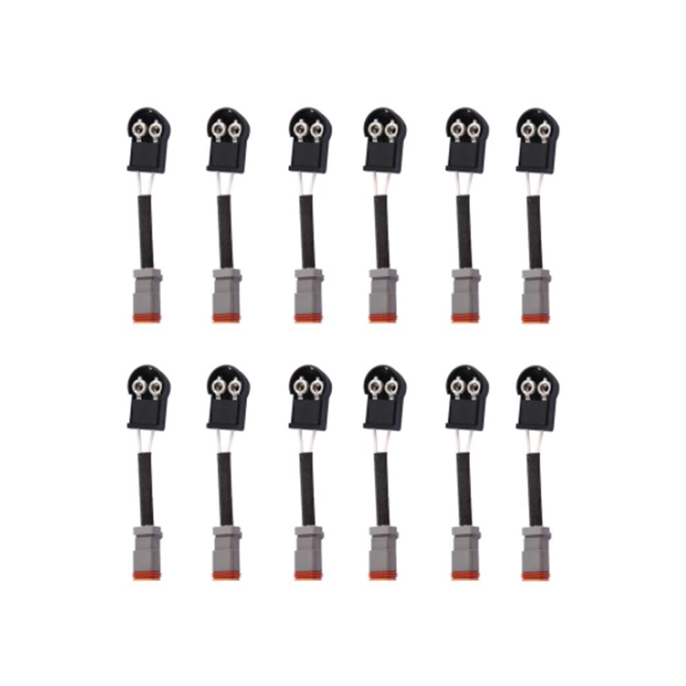 12 Pcs 455-73803682 3071626 For Cumminss Ism11 Qsm11 Engine M11 Common Rail Injector Plug Cable Connector 6034124976815