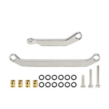 For 1/30 Axial SCX30 Aluminum Linkage Set Metal Steering Rod Remote Control Car Pull Rod Parts Sliver
