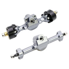 Für 1/30 für Axial SCX30 Aluminium Vorder- und Hinterachsen Set RC Crawler Upgrade-Zubehör Silber