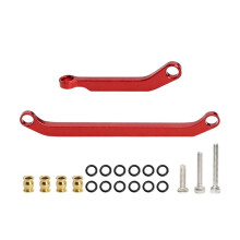 Für 1/30 für Axial SCX30 Aluminium-Verbindungsset Metall-Lenkstange Fernsteuerungsauto Zugstangen Teile Rot