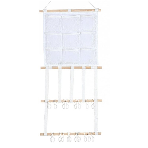 Porta Fasce per Capelli e Organizer per Fiocchi per Capelli per Ragazze, Organizer da Parete per Accessori per Capelli Preassemblato
