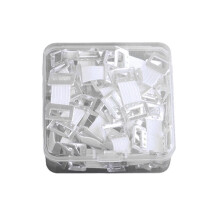 50 Pcs White Elastic Bandage Clips, Bandage Clips with Stretch Metal Clasps for Fixing Various Bandages and Gauze