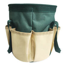 Garden Tools Bucket Bag - Oxford Cloth Gardening Tote with Multiple Pockets for Tool Storage