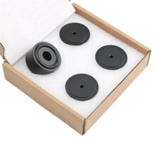 4 Stück 40 X 20 mm Metallfüße für CD-Player, Lautsprecher, Verstärker, Rutschfeste Stoßdämpfer, Stativfüße, Schwarz