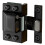Hydraulic No-Drill Glass Hinge for Wine Showcase Bookcase Cabinet Black 1
