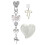 Cute Charms Set Including Dust Plug ,Heart Grip Holder,Bling Keychains with Hook 1