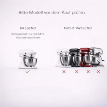 Edelstahl Schneebesen Passend für 3,3L Küchenmaschine 5KSM3311X - Spülmaschinenfest