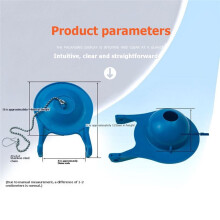 Vervangingsset voor Toiletvlotter 3" Klep Universele Toilet Vulklep in Hoogte Verstelbare Toiletreservoir Vervanging G15/16"