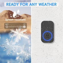 USB Home Wireless 433mhz Doorbell Waterproof Welcome Chime Home Door Bell Intelligent 60 Song  Melodies Alarm