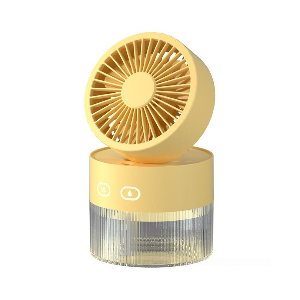 Portable Misting Fan & Humidifier Rechargeable Desktop Fan With Ambient Night Cooling Usb Table Fan Light 6034064176092