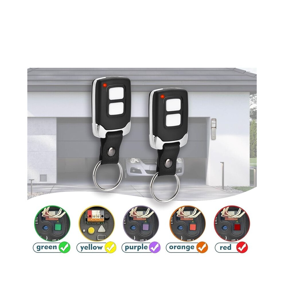 Garage Door Keypad With 2 Garage Door Opener Remote Compatible For Craftsman/Chamberlain Garage Door Opener 4713387852518