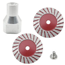 Conjunto de Lâminas de Serra para Polimento de Pedra de 1,57 Polegadas com Flange de 5/8 Polegadas-11 para Esmerilhadeiras, Ideal para Corte de