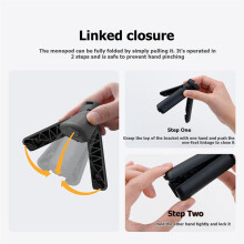Universal Camera Tripod Hand Grip with 1/4 Inch Screw Adapter Mount Portable Quick Release Vlog Stabilizer Stand