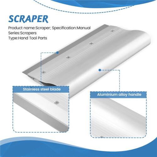Stencil Scraper Paste Squeegee Scraping Board Tin Solder Paste Knife Steel Mesh Scraper Square Cut Blade 20 cm