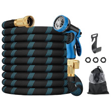 100 FT Non-Expandable Garden Hose, Upgraded Flexible Water Hose, Ultra Light Weight Non-Expanding Hoses, Leak Proof