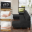 Corduroy U Shaped Sectional Sofa with Double Chaise 7