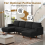 Corduroy U Shaped Sectional Sofa with Double Chaise 9