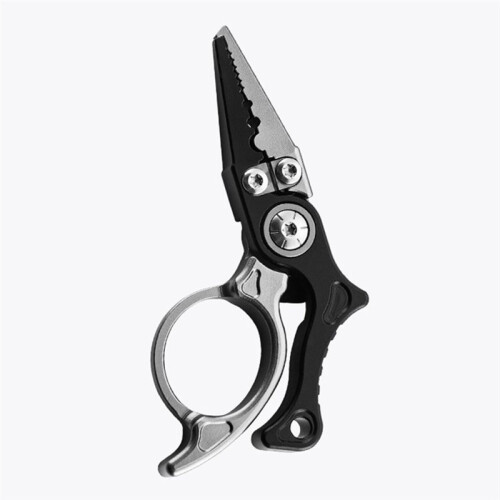 Fishing Pliers with Zinger Retractor, Cutters, Split Ring & Hook Remover Tool 1