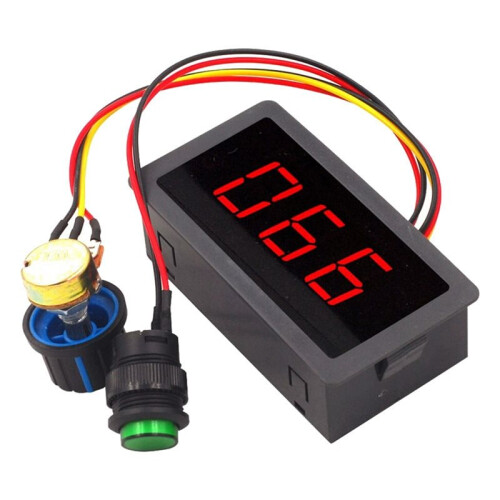 6V 12V 24V 6A PWM  Brushed Motor Speed Controller Infinitely Variable Led Digital Display Motor Control Module 1
