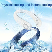 Neck Fan, Neck Cooling Device, Strong Wind But Quiet, Long Battery Life, Summer Cooling Must-Have Item D