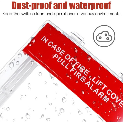 1 Set Fire Alarm Cover: Fire Alarm Pull Station Covers Manual Call Point Protective Guard for Fireproof  Guard 1