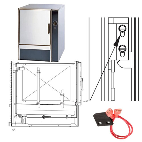 Para Groen Z096857 Interruptor de Puerta de Repuesto para Caldera de 1
