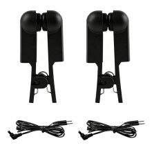Black Ear Clip Electrodes Suitable for TENS 7000 and Similar Devices -1 Pair and 2 Wires Digital Unit Accessories