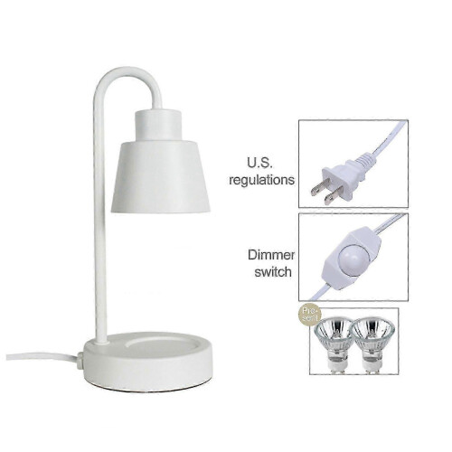 (110v, White) Λάμπα κηρού αρωματοθεραπείας με δυνατότητα ρύθμισης φ 1