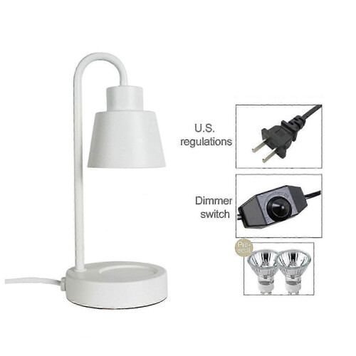 (110v, White) Λάμπα κηρού αρωματοθεραπείας με δυνατότητα ρύθμισης φ 2