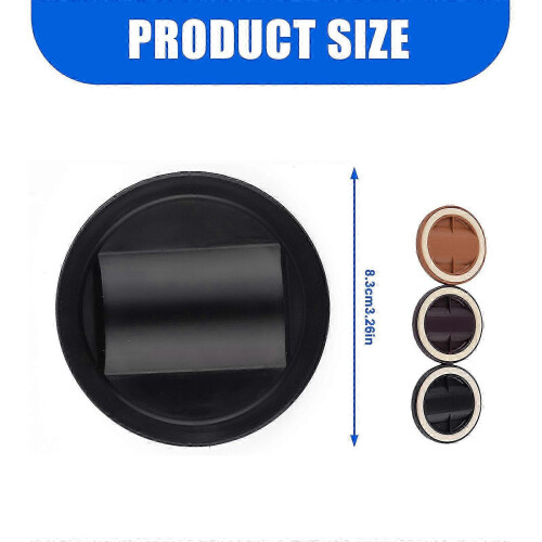(Black) 4 τεμάχια στοπ τροχών επίπλων από καουτσούκ, κύπελλα, στ 2