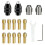 Drill Chuck Collet Set for , 16PCS 0.8-3.2mm Replacement 4486 Drill Keyless Bit Chuck Shank Quick Change Adapter 1