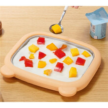 1set Ice Cream Froze Yogurt Machine Stainless Steel Deep Fried Ice Tray Deep Fried Yogurt Machine Quick Cooling Tray