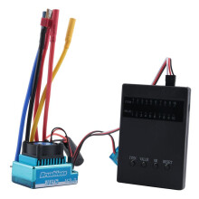 1:10 Car 120A Waterproof Brushless Esc + Program Card Combination Details, For 1/10 Rc Car