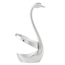 Port-fourchette et porte-cuillere en acier inoxydable,Set de vaisselle de decoration Outils de cuisine Support de cygne Porte-couverts, Meilleur