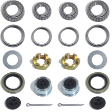 2 Zestawy Łożysk Osi Przyczepy Łodzi 3500 LB, Zestawy Łożysk L68149 L44649, Uszczelki Smarowe 171255TB/10-19