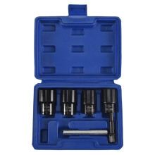 Lug Nut Remover Tool, 6 Piece Lug Nut Extractor Set 1/2 Inch Drive, Locking Lug Nut Remover Tool