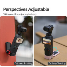Supporto di Espansione A Sgancio Rapido per Pocket 4, Custodia Protettiva Magnetica per Pocket 3, Fotografia All'Aperto, Colore Rosa.