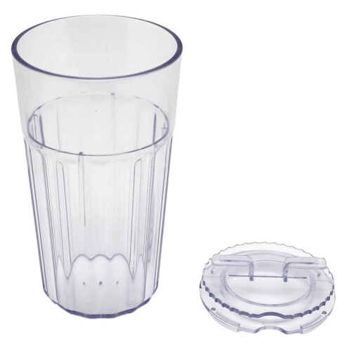 Cup Clear 1er-Pack Trainingsbecher mit 360 Control-Flow 360-Rand