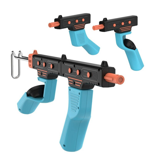2-in-1 Split Game Gun Controller Convertible Blaster met Schoudersteun voor Handheld Gameconsole