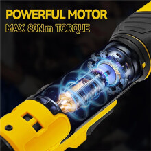 Llave de Carraca Inalámbrica Mejorada con Cabezal Extendido para Extraer Tornillos y Tuercas, 220 N.M, 3/8", Destornillador Eléctrico para Baterías