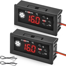 Set mit 2 12V 4-Draht-Lüfterdrehzahlreglern, PWM-Lüfterregler 4-Pin, Lüfterregler Unterstützt 3A-Lüfter PWM 25KHz