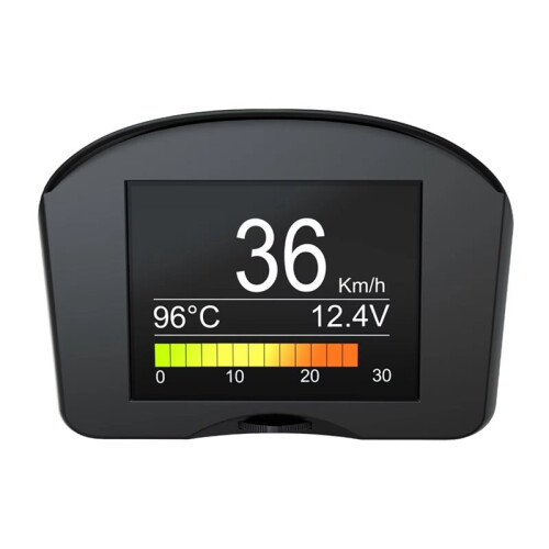 X50  Universal OBD  Digital Meter Tachometer Water Temperature Gauge for Car with Multi-Function Alarming