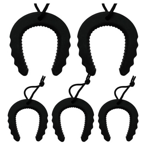 5Pack First Responder Deurstoppers, Deurklem voor Wetshandhaving, Hulpdiensten, Zwarte Deurstoppers Wig