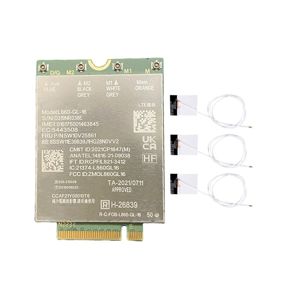 L860-Gl-16 4G Module Kit 5W10v25861 For T14 T14s L14 L15 P14s P15v X13 Yoga Gen3 X1 Gen2 T16 P16s Gen1 6033745021775