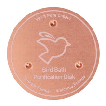 Bird Bath Copper Discs with Triple-Point Support Reinforced Design Universal Fit for Outdoor Birdbaths and Bowls