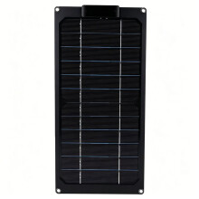 Panneau Solaire 10W D'Extérieur avec Chargement de Batterie Portable, USB Doubles, Design Ultra-Fin pour Power Bank, Téléphone, Camping, RV A