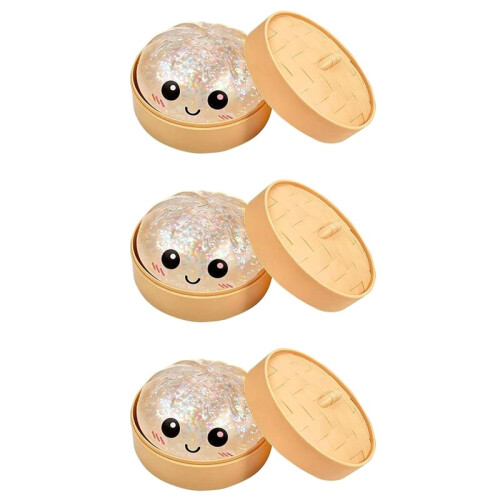 Glitter Dumpling Squishy Dumpling Toy Dumplings Squishy Cute Dumplings Stress Balls Soft Squeeze Decompression Dough