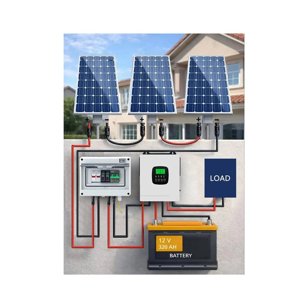 1 In 1 Out 600V Solar Photovoltaic Pv Combiner Box With Protection 32A Fuse Mcb Spd Waterproof Ip65 6034163769102